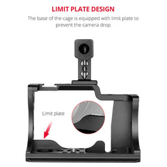 YELANGU C14 YLG0714A Video Camera Cage Stabilizer with Handle for Canon EOS M50, YLG0714A