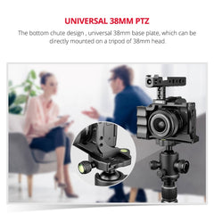 YELANGU C14 YLG0714A Video Camera Cage Stabilizer with Handle for Canon EOS M50, YLG0714A