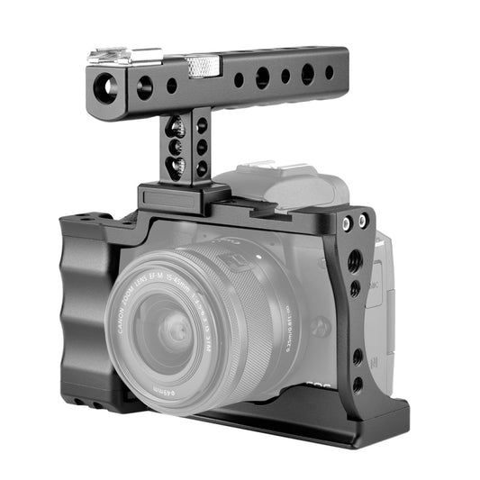 YELANGU C14 YLG0714A Video Camera Cage Stabilizer with Handle for Canon EOS M50, YLG0714A