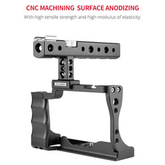 YELANGU C14 YLG0714A Video Camera Cage Stabilizer with Handle for Canon EOS M50, YLG0714A