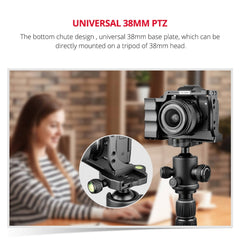YELANGU C14-A YLG0714A-A Video Camera Cage Stabilizer for Canon EOS M50, YLG0714A-A