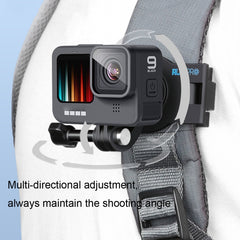 RUIGPRO 360 Degree Rotating Quick Release Strap Mount Shoulder Backpack Mount for GoPro, Insta360, DJI and Other Action Cameras