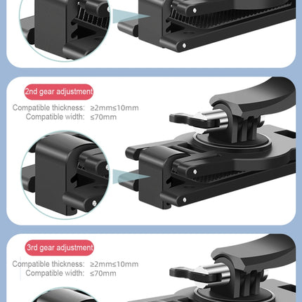 RUIGPRO 360 Degree Rotating Quick Release Strap Mount Shoulder Backpack Mount for GoPro, Insta360, DJI and Other Action Cameras