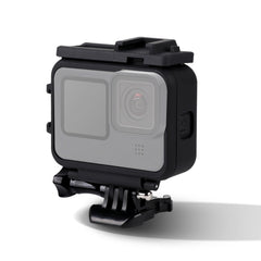 For GoPro HERO10 Black / HERO9 Black Plastic Frame Mount Protective Case with Base Buckle & Long Screw, Plastic Frame