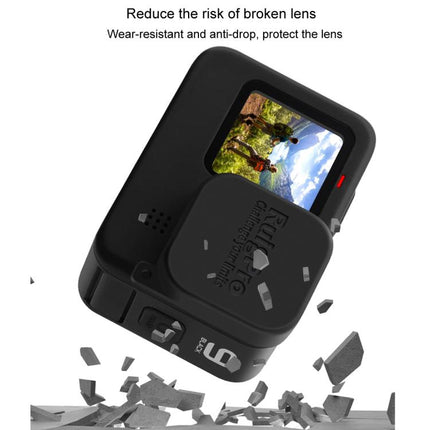 RUIGPRO for GoPro HERO10 Black / HERO9 Black Soft Rubber Scratch-resistant Camera Lens Protective Cap Cover, For GoPro HERO9 Black