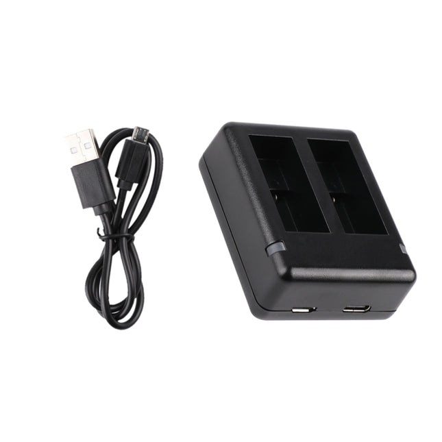 USB Dual Batteries Charger with Cable & Indicator Light for GoPro HERO9 Black / HERO10 Black / HERO11 Black / HERO12 Black, For GoPro HERO9 Black