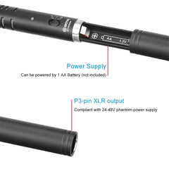 BOYA BY-BM6060L Broadcast-grade Condenser Microphone Modular Pickup Tube Design Microphone