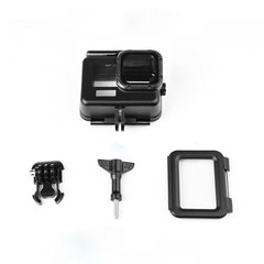 50m Waterproof Housing Protective Case with Buckle Basic Mount & Screw for GoPro HERO10 Black / HERO9 Black, 50m Waterproof Case