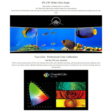 SEETEC 4K215-9HSD-CO 1920x1080 21.5 inch SDI / HDMI Full HD Director Box Camera Field Monitor