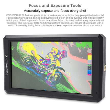 FEELWORLD F6 1920x1080 5.5 inch IPS Screen HDMI 4K Camera Field Monitor