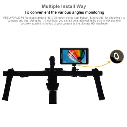 FEELWORLD F6 1920x1080 5.5 inch IPS Screen HDMI 4K Camera Field Monitor