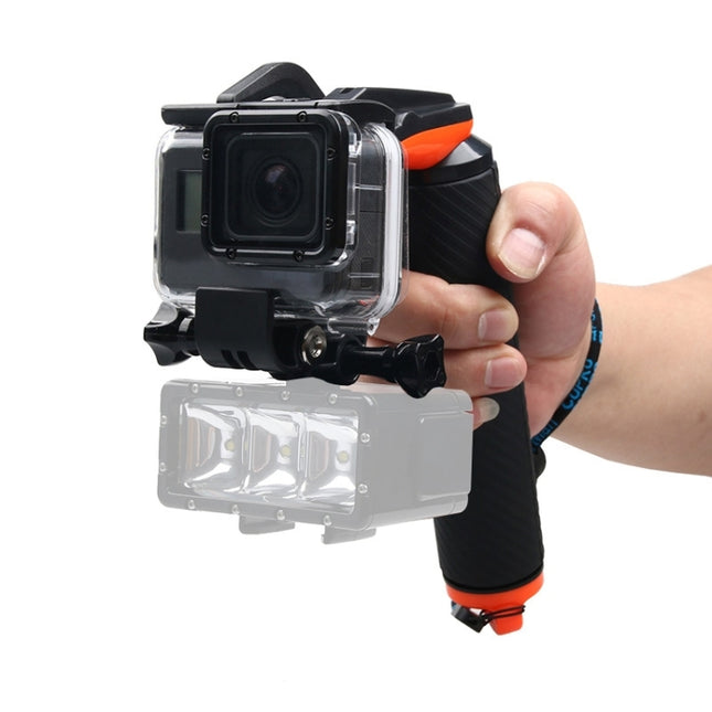Disparador de obturador + empuñadura flotante para buceo con varilla de flotabilidad con correa antipérdida ajustable, tornillo y llave para GoPro HERO7/6 Black/5 Black, disparador de obturador