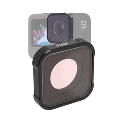 JSR KB Serie Tauch-Farblinsenfilter für GoPro HERO13 Schwarz /12 Schwarz /11 Schwarz /10 Schwarz /9 Schwarz, Pinkfilter, Magentafilter, Rotfilter