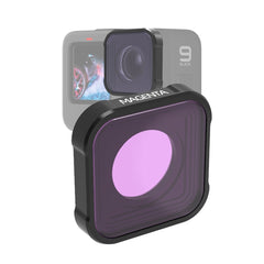JSR KB Serie Tauch-Farblinsenfilter für GoPro HERO13 Schwarz /12 Schwarz /11 Schwarz /10 Schwarz /9 Schwarz, Pinkfilter, Magentafilter, Rotfilter