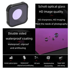 JSR KB Serie Tauch-Farblinsenfilter für GoPro HERO13 Schwarz /12 Schwarz /11 Schwarz /10 Schwarz /9 Schwarz, Pinkfilter, Magentafilter, Rotfilter