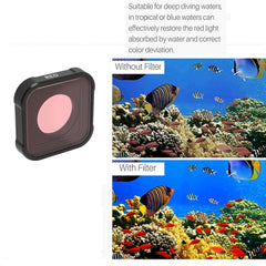 JSR KB Series Diving (Red Magenta Pink) Color Lens Filter for GoPro HERO13 Black /12 Black /11 Black /10 Black /9 Black, 3-in-1 Color Filter