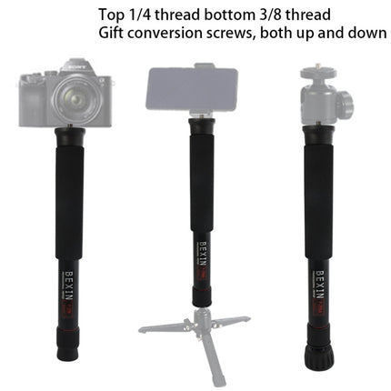 BEXIN P256A Portable Travel Outdoor DSLR Camera Aluminum Alloy Monopod Holder, P256A