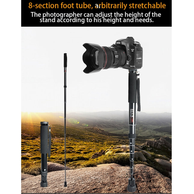 BEXIN P308 Portable Travel Outdoor DSLR Camera Aluminum Alloy Monopod Holder, P308