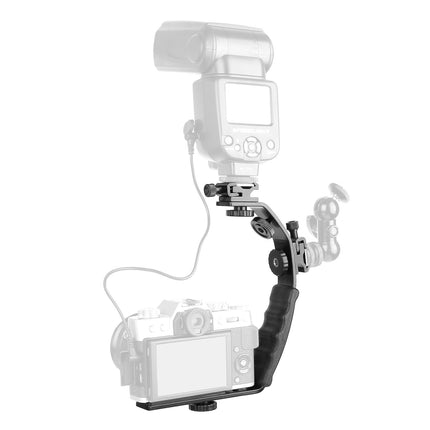 L-Shaped Aluminum Flash Bracket Camera Holder