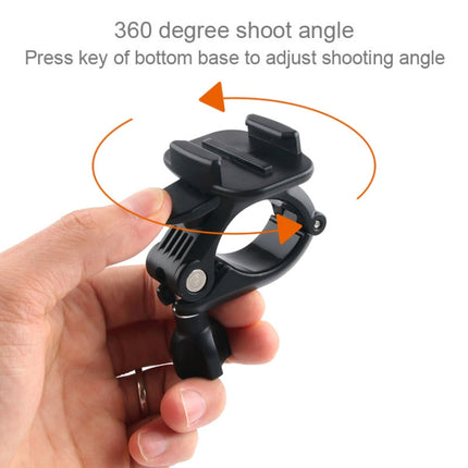 GP435 Small Size Bicycle Motorcycle Handlebar Fixing Mount for GoPro, Insta360, DJI and Other Action Cameras