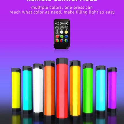 LUXCeO RGB Colorful Photo LED Stick Video Light APP Control Adjustable Color Temperature Waterproof Handheld LED Fill Light with Remote Control