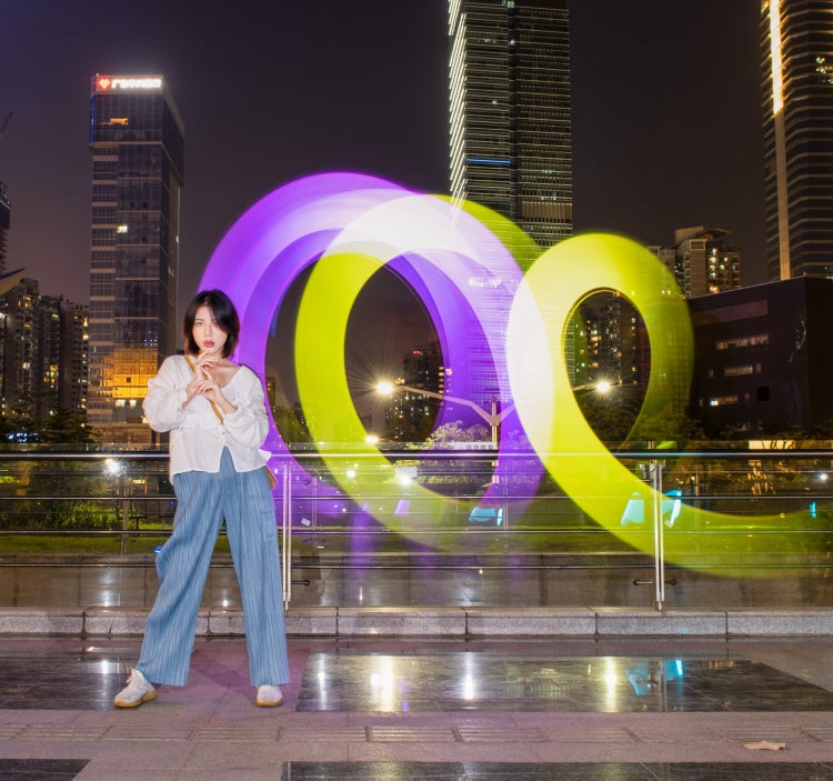 LUXCeO P7RGB Pro Colorful Photo LED Stick Video Light APP Control Adjustable Color Temperature Waterproof Handheld LED Fill Light with Remote Control, P7RGB Pro
