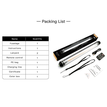 LUXCeO P7 Dual Color Temperature Photo LED Stick Video Light Waterproof Handheld LED Fill Light with Remote Control, P7