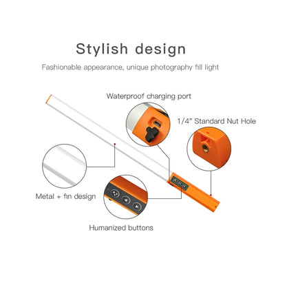 LUXCeO Q508D Dual Color Temperature Photo LED Stick Video Light Handheld LED Fill Light Flash Lighting Lamp, Q508D