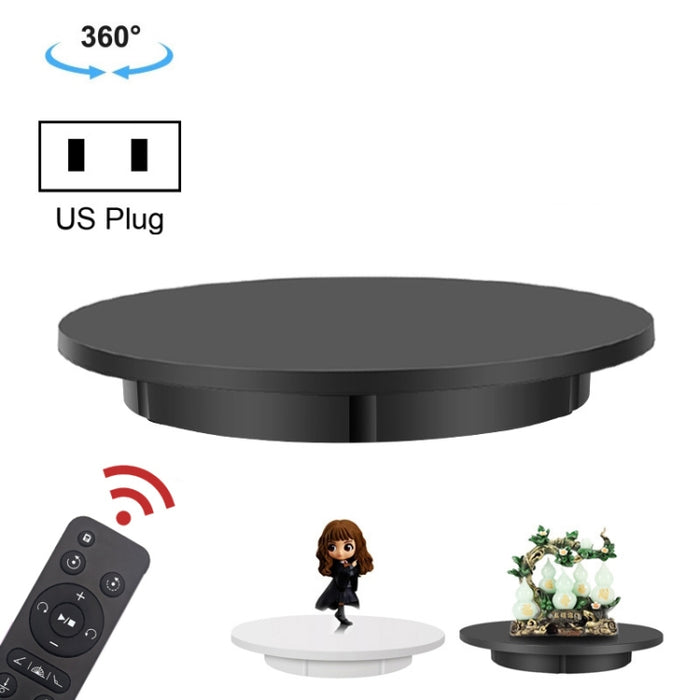 42cm Electric Rotating Display Stand Video Shooting Props Turntable, Load: 100kg, Plug-in Power, US Plug, 42cm, US Plug