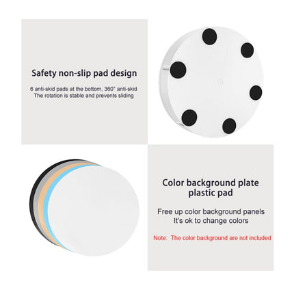 42cm Electric Rotating Display Stand Video Shooting Props Turntable, Load: 100kg, Plug-in Power, US Plug