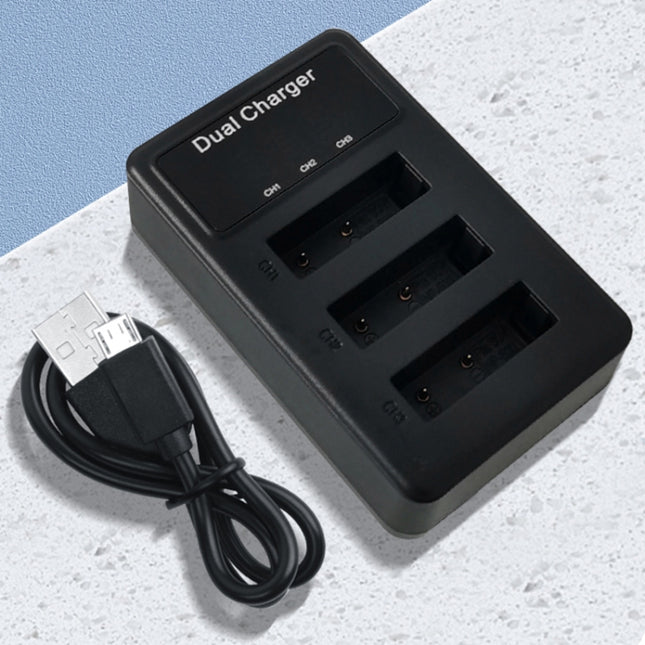 For Sony NP-BX1 LCD Display USB Triple Charger with USB Cable