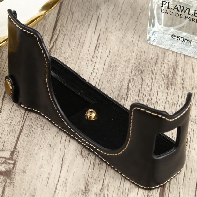 1/4 inch Thread PU Leather Camera Half Case Base for FUJIFILM X100V