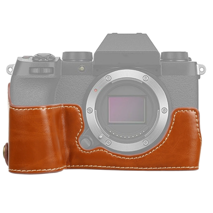 1/4 inch Thread PU Leather Camera Half Case Base for FUJIFILM X-S10