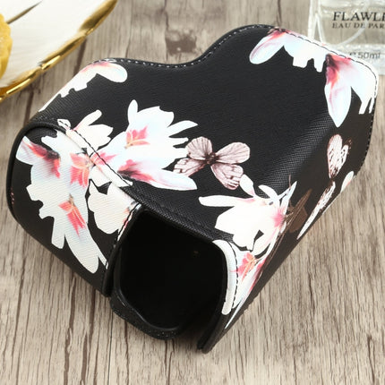Flower Pattern PU Leather Camera Case for Sony A6000 / A6300 / A6400 / Nex 6