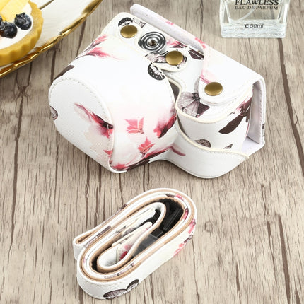 Flower Pattern PU Leather Camera Case for Sony A6000 / A6300 / A6400 / Nex 6