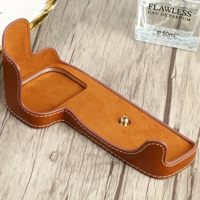 1/4 inch Thread PU Leather Camera Half Case Base for Canon EOS 90D, For Canon EOS 90D