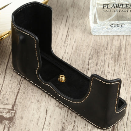 1/4 inch Thread PU Leather Camera Half Case Base for FUJIFILM XE4