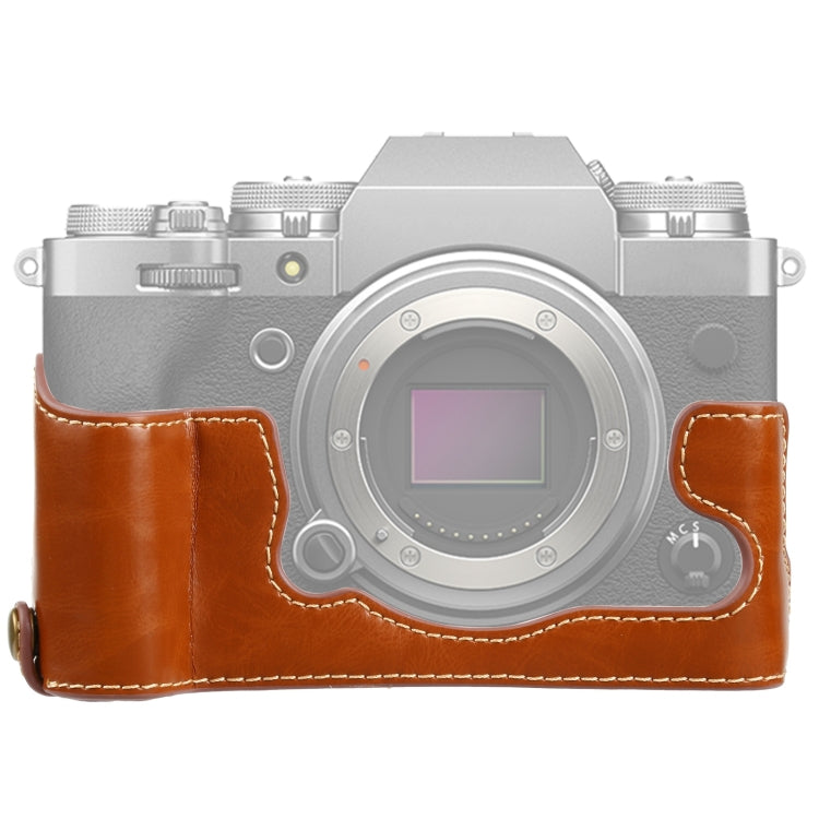 1/4 inch Thread PU Leather Camera Half Case Base for FUJIFILM X-T4