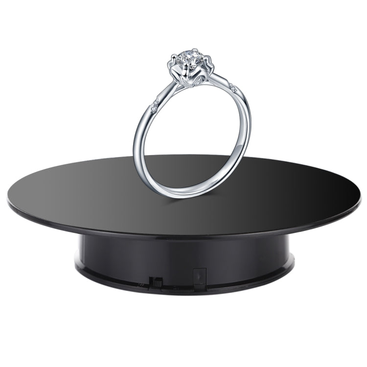 25cm 360 Degree Electric Rotating Mirror Surface Turntable Display Stand Video Shooting Props Turntable for Photography, Load 3kg, Powered by Battery, 25cm Mirror/Powered by Battery(B), 25cm Mirror/Powered by Battery(W), 25cm Mirror/Powered by Battery(WB)