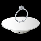 25cm Mirror/Powered by Battery(W) / White