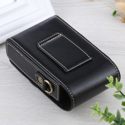 Vertical Flip Full Body Camera PU Leather Case Bag with Strap for Ricoh GR III / GRII, Sony ZV-1 / DSC-RX100M7 / RX100M6 / RX100M5 / RX100M2