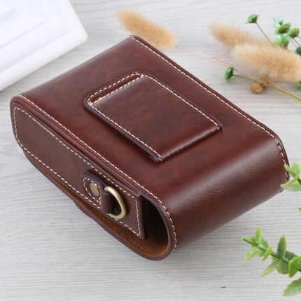 Vertical Flip Full Body Camera PU Leather Case Bag with Strap for Ricoh GR III / GRII, Sony ZV-1 / DSC-RX100M7 / RX100M6 / RX100M5 / RX100M2, For Ricoh GR III