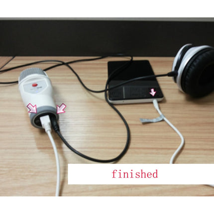 SF-690 Kondensatormikrofon für die Karaoke-Aufnahme von Mobiltelefonen, professionelles Kondensatormikrofon für Karaoke-Live-Chat