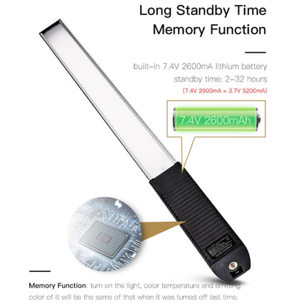 LUXCeO Q508A 8 Color Photo LED Stick Video Light Waterproof Handheld LED Fill Light Flash Lighting Lamp with Remote Control