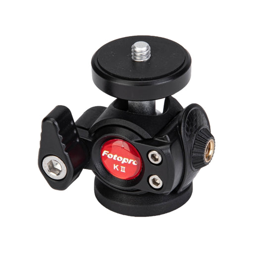 Fotopro KII K2 Ball Head Tripod Mount with 1/4 Expansion Hole, KII K2