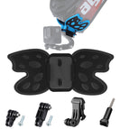 Butterfly Helmet Mount with Pivot Arm & J-Hook Buckle / Black