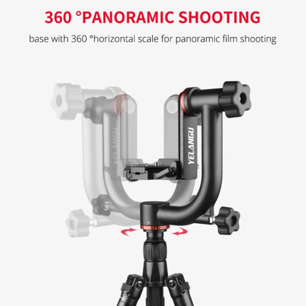 YELANGU  A201 360 Degree Horizontal Gimbal Tripod Head for DV and SLR Cameras, A201