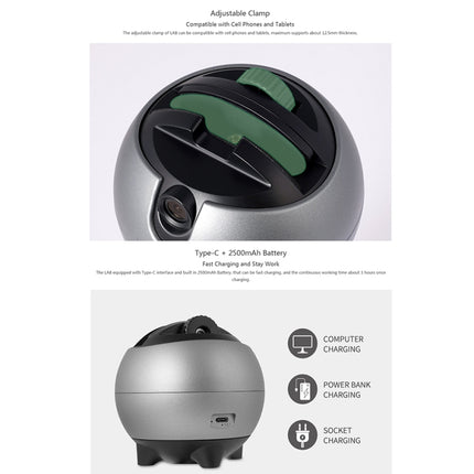 LAIZESKE LA8 Smart Robot Cameraman 360 Degree Auto Tracking Phone Holder, LA8