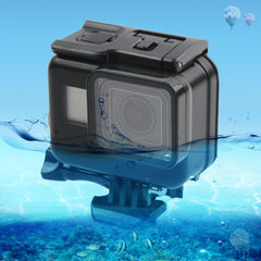 45m Waterproof Housing Protective Case + Touch Screen Back Cover for GoPro NEW HERO /HERO6 /5, with Buckle Basic Mount & Screw, No Need to Remove Lens, Touch Screen (Transparent), Touch Screen (Black)