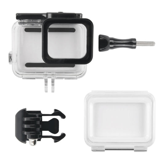 45m Waterproof Housing Protective Case + Touch Screen Back Cover for GoPro NEW HERO /HERO6 /5, with Buckle Basic Mount & Screw, No Need to Remove Lens, Touch Screen (Transparent), Touch Screen (Black)